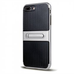 iPhone 7 Plus Slim Fit Kickstand Hybrid Case (Silver)